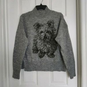 Anthro Moth Terrier Dog Sweater